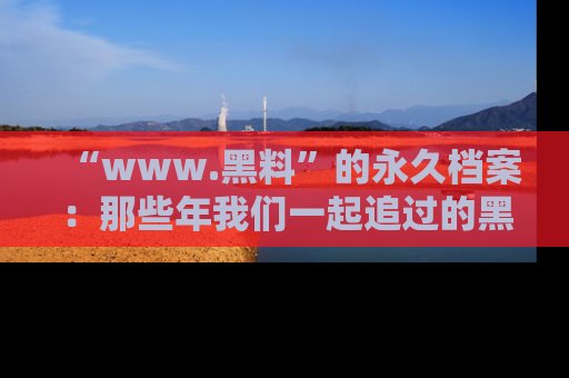 “www.黑料”的永久档案:那些年我们一起追过的黑料真相