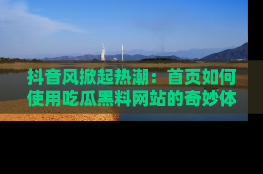 抖音风掀起热潮：首页如何使用吃瓜黑料网站的奇妙体验
