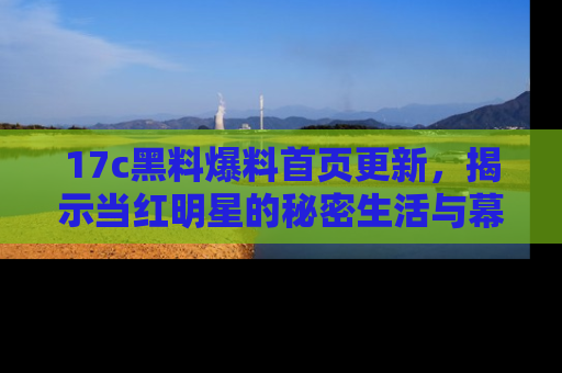 17c黑料爆料首页更新，揭示当红明星的秘密生活与幕后故事