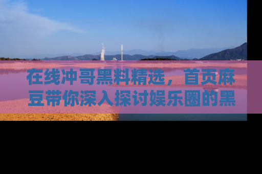 在线冲哥黑料精选,首页麻豆带你深入探讨娱乐圈的黑暗面