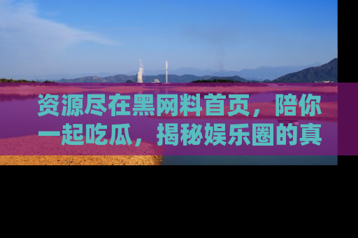 资源尽在黑网料首页,陪你一起吃瓜,揭秘娱乐圈的真实内幕